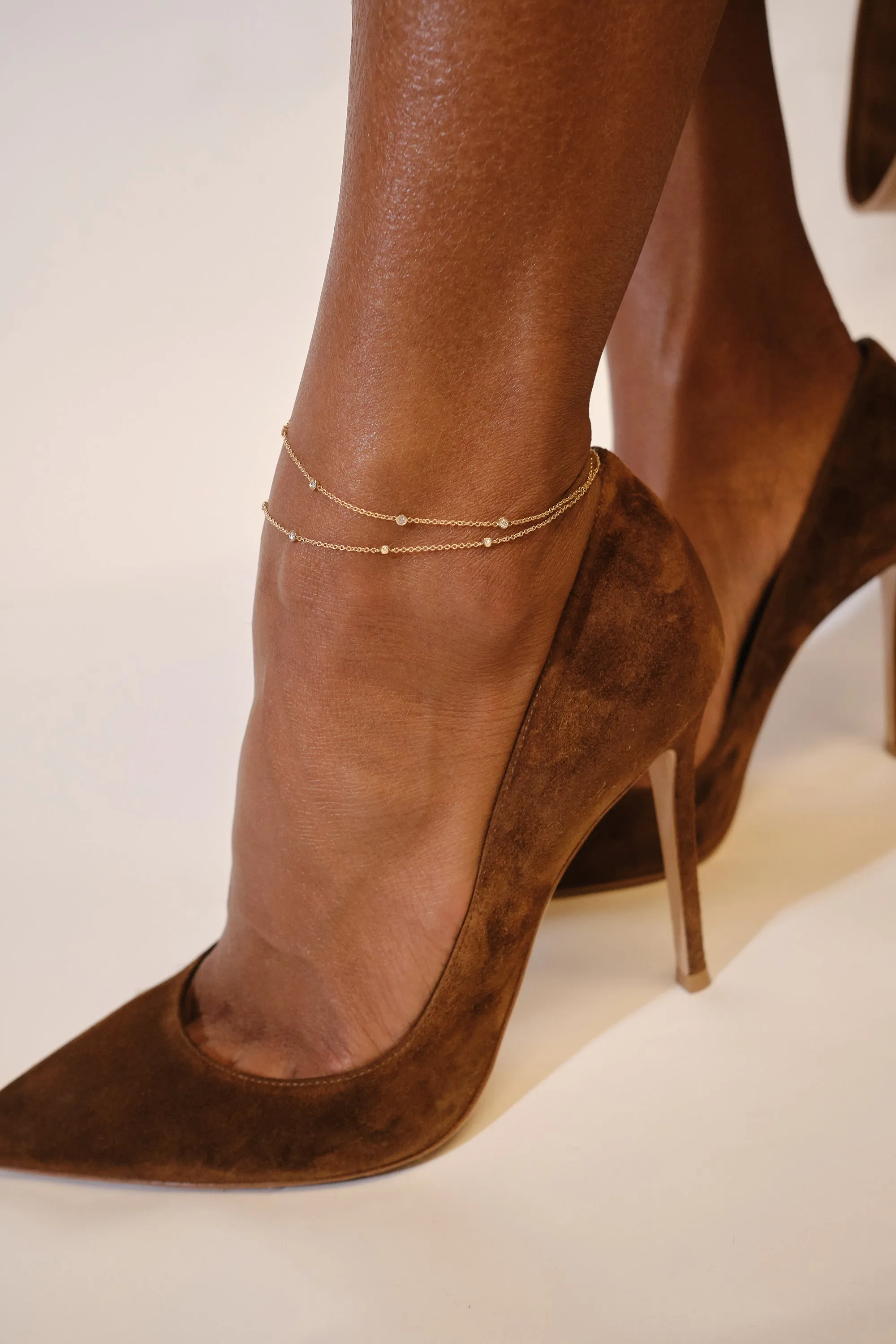 7 Diamond Anklet