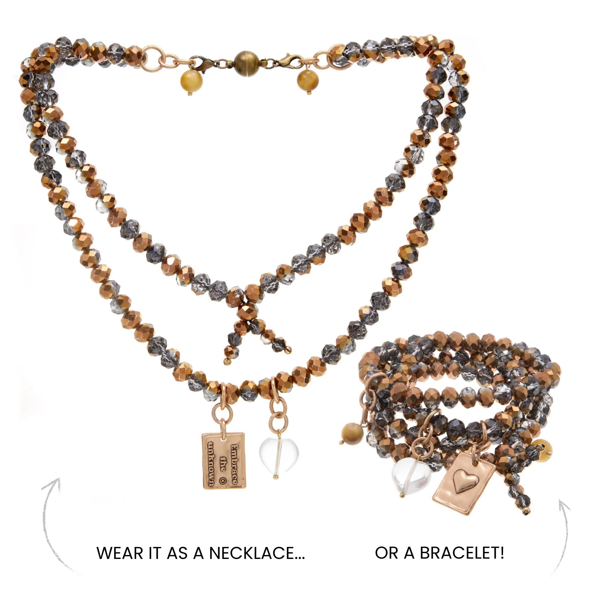 EMBRACE THE UNKNOWN | HEART | Crystal Boho Wrap