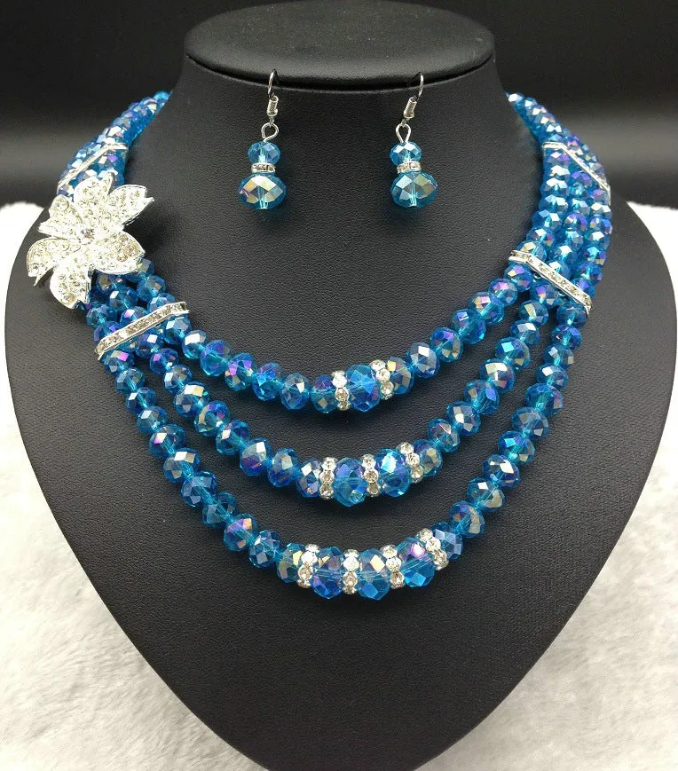 Enchanting African Gemstone Bridal Jewelry Set - Savanna Rhythms